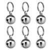 6pcs 16MM Cat Dog Bell For Cat Bells Pendant Bells Copper Bell Accessory multiuse Pet Pendan with Key Rings Decoration 1