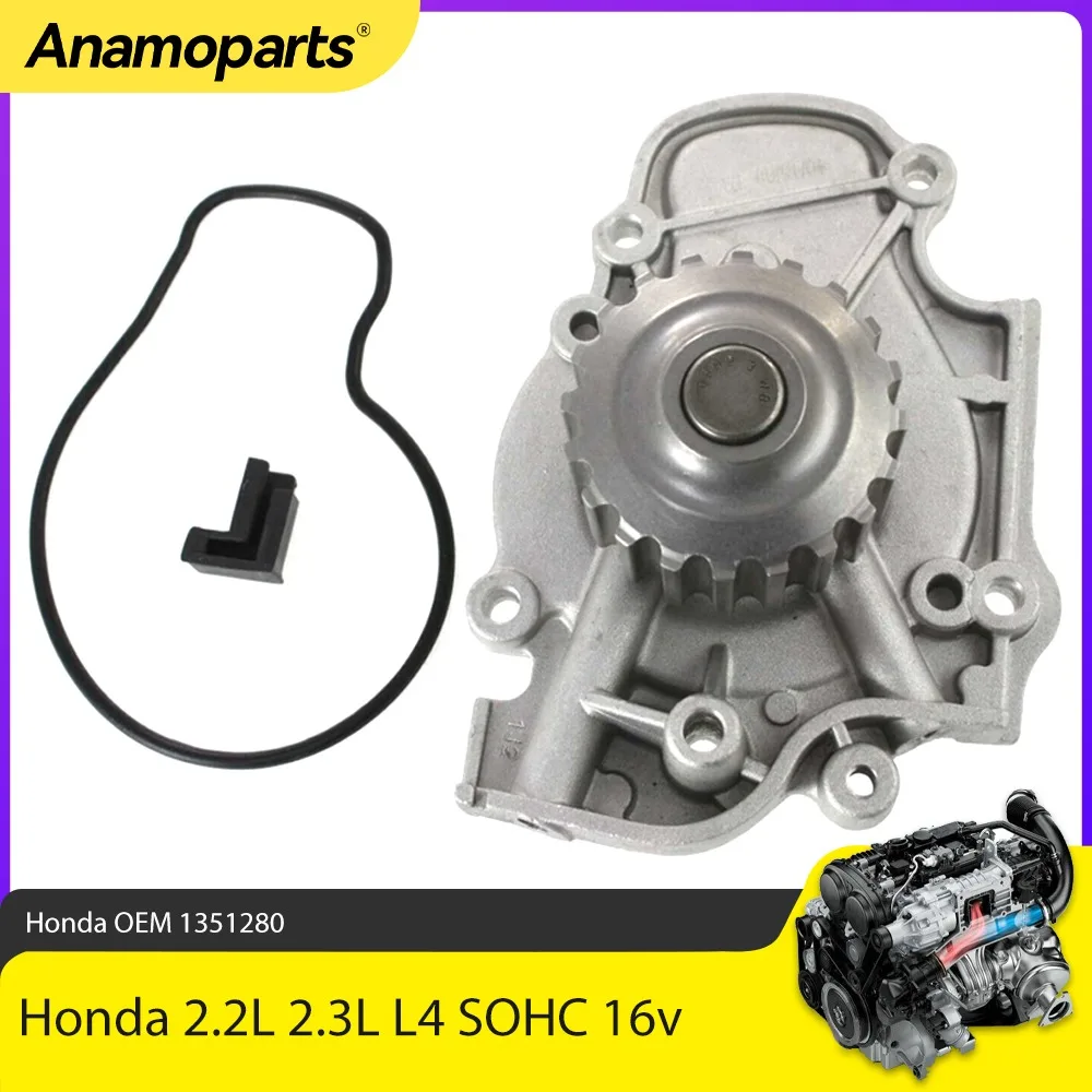 

Engine Water Pump with Gasket Fit 2.2 L 2.3 L l4 GAS SOHC For Honda Accord Isuzu Oasis Acura CL 2.2L 2.3L 1990-2002 OEM 135-1280