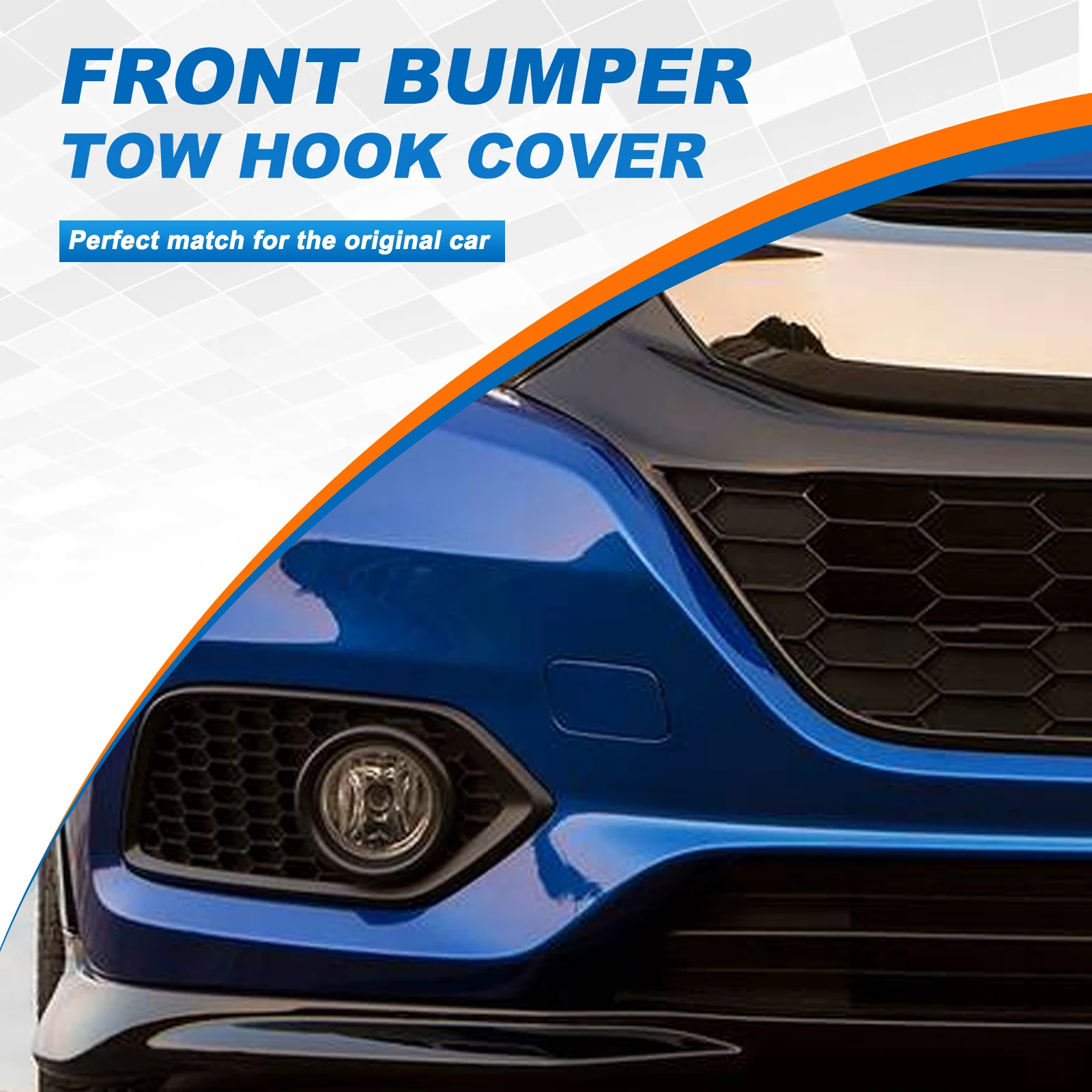 Front Bumper Tow Hook Cover Cap Towing Eye For Honda HR-V Accessories 71104-T7M-H00