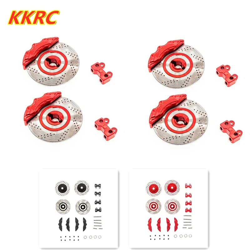 

CatRC 4 шт. Металлические тормозные диски с суппортами для 1/10 RC Crawler Car Traxxas TRX4 G500 TRX6 G63