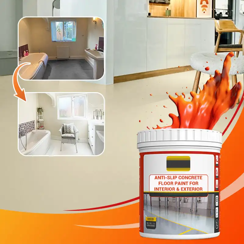 Epoxy Acrylic Concrete and Garage Floor Paint Waterproof Interior Exterior Cement Water-Based Epoxy Floor Paint