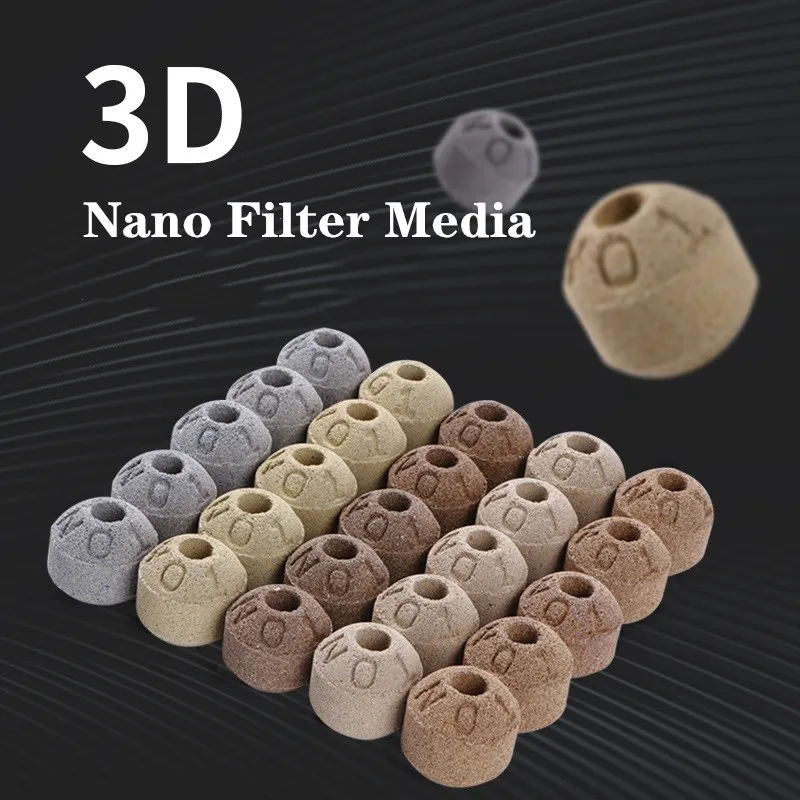 

10/20pcs Aquarium Ceramic Filter Media Nano Bio Sphere Ceramic Ring for Marine Fish Tank Canister Filter Pond Bio Filtration