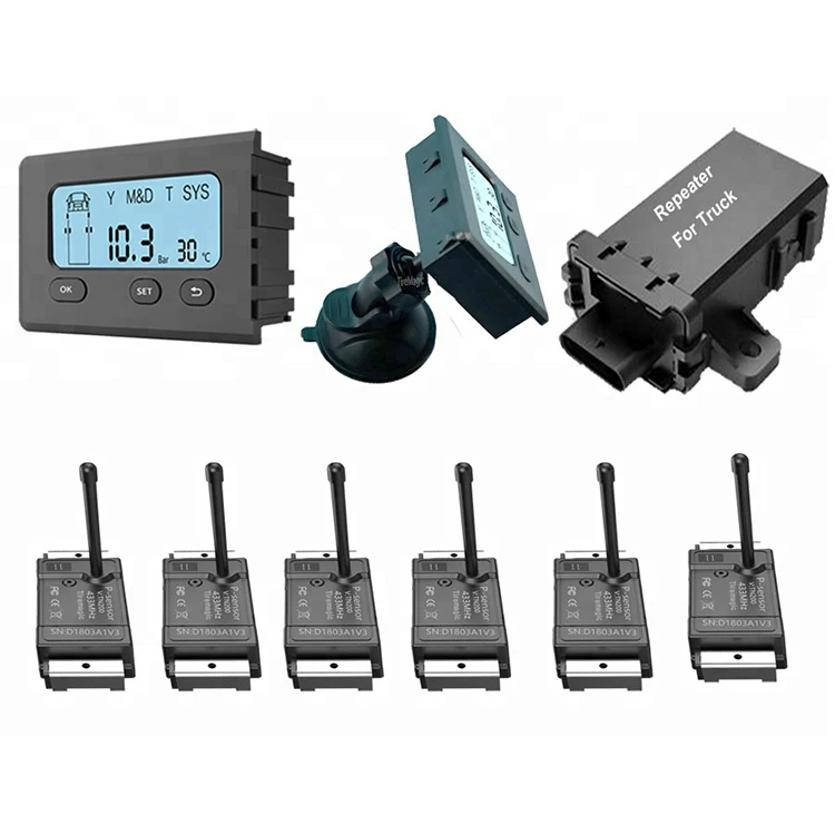 

1 To 18 Tires Programmable Universal Wireless Tire Pressure Monitoring System