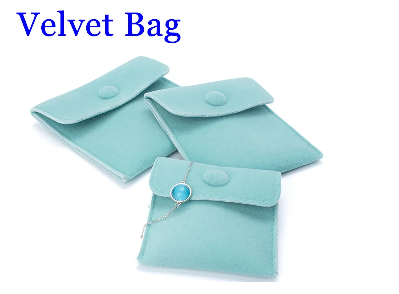 Velvet square bag packaging option