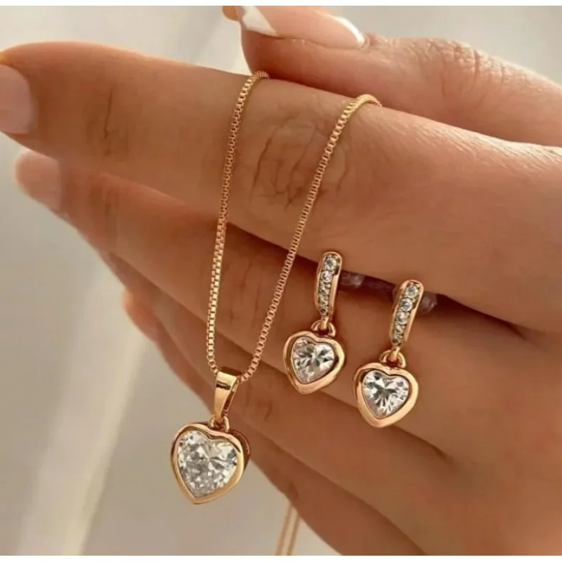 Stylish Pearl Jewelry Set for Women, Featuring Drop Earrings and Matching Necklace, Simple Elegant Everyday Wear and Party Acces - 3