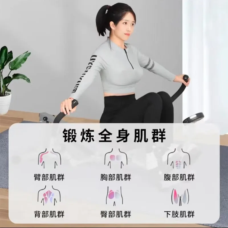 Spor Aletleri Household Rowing Machine Simulation Double Paddle Hydraulic Resistance Rowing Machine