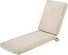 Montlake FadeSafe Water-Resistant 80 x 26 x 3 Inch Patio Chaise Lounge Cushion, Antique Beige, Patio Cushion 1