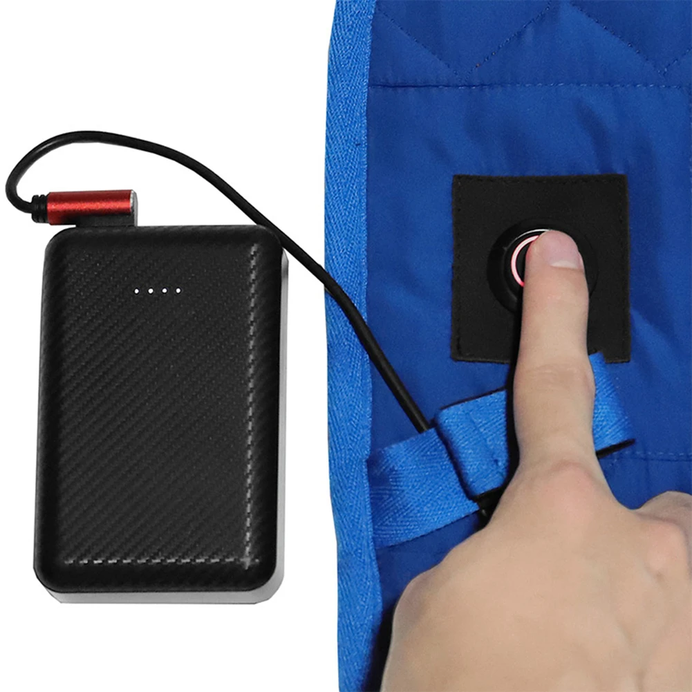 3단계 조절 가능한 USB 가열식 시트 쿠션 단열재 전기 가열 매트 7존 구역 접이식 휴대용 야외 캠핑 용품