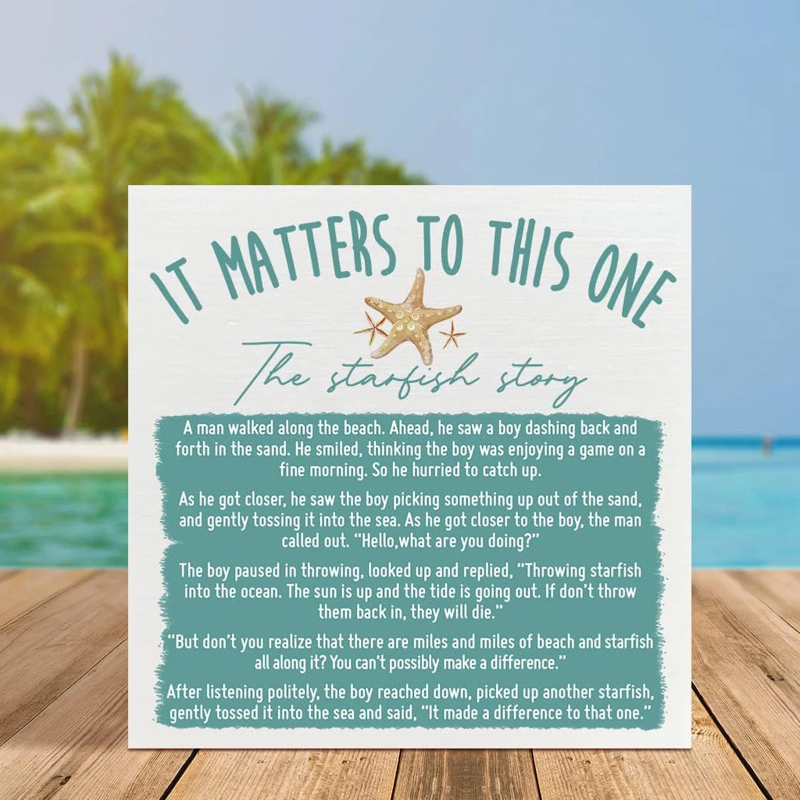 Plank Sign For Beach Rustproof Coastals Wood Plank Sign For Farmhouse Decor