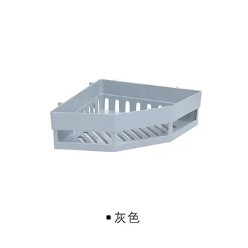 ชั้นวางแชมพูอลูมิเนียมจัดระเบียบชั้นเก็บของในครัวในห้องน้ำชั้นวางของในห้องน้ำชั้นเก็บเครื่องสำอางแบบไม่ต้องเจาะ 9