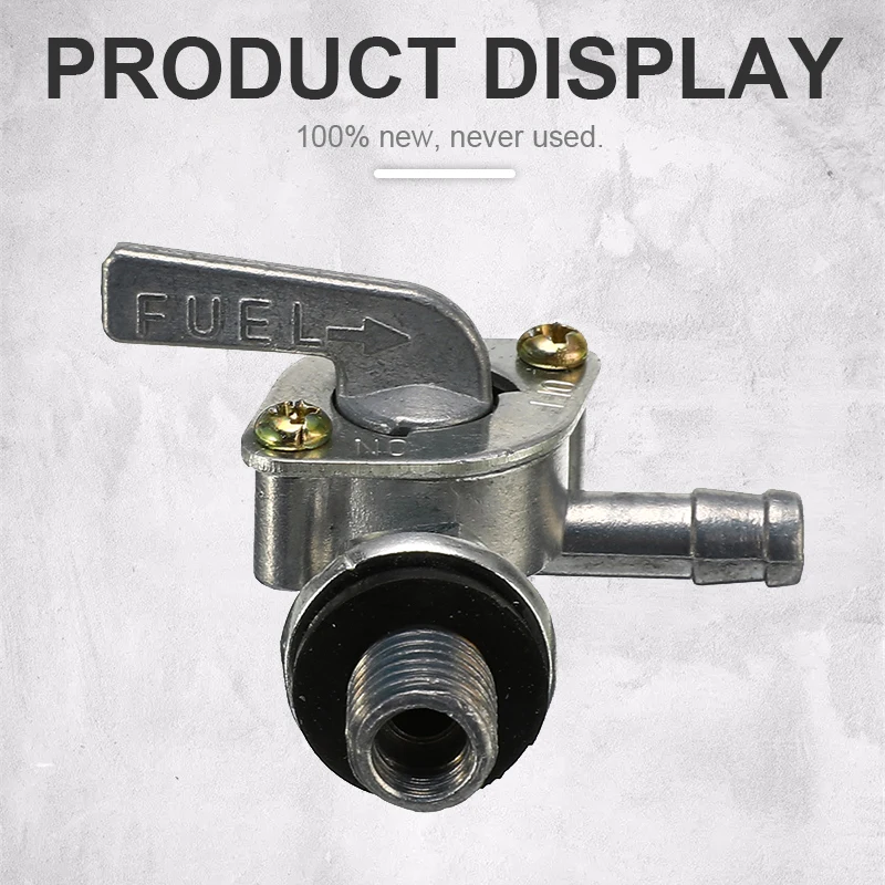 1/4" Hose Tap Accessories M10x1.25 ON/OFF Fuel Shut Off Valve Tap Replacement For Generator Gas Engine Tank Switch 2-3-5KW Fit