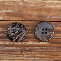 6pcs Natural Texture Horn Buttons Irregualr Special Vintage Retro Two Hole Four Hole Sewing Accessories Spring Book 1