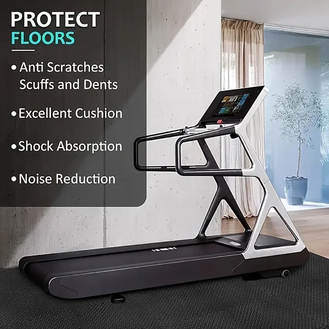 16Pcs Non-slip Waterproof Fitness Mat Shock-absorbing Floor Protection Splicing Exercise Mat Power Yoga Training Floor Tiles 5