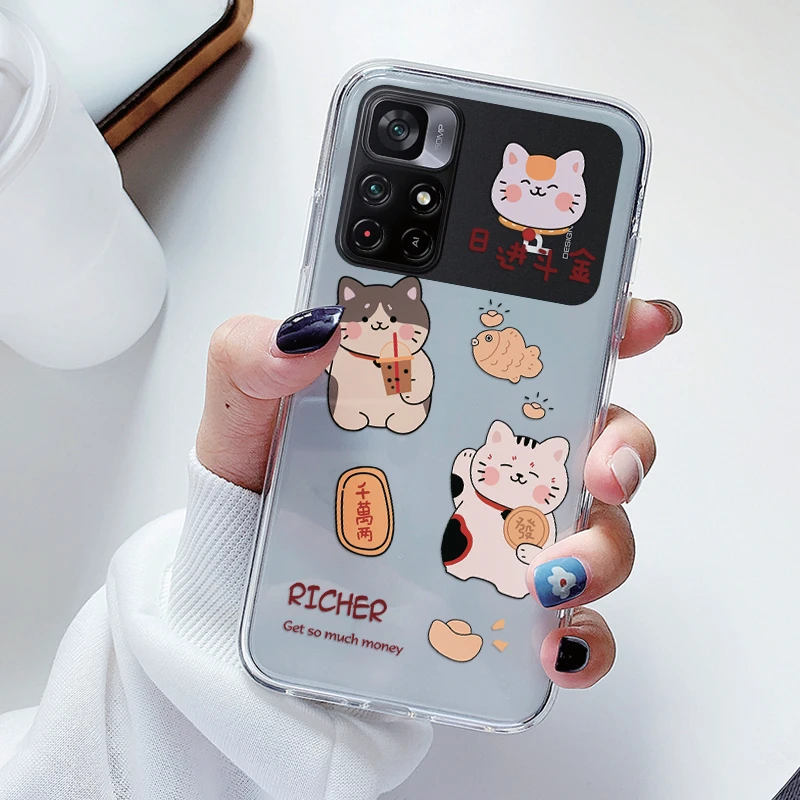 HAOYE Cover per Xiaomi Poco M4 Pro 4G, Silicone Cover per Telefono in Stile Bordo Dorato, Custodia Antigraffio con Brillante Etichetta. Nero