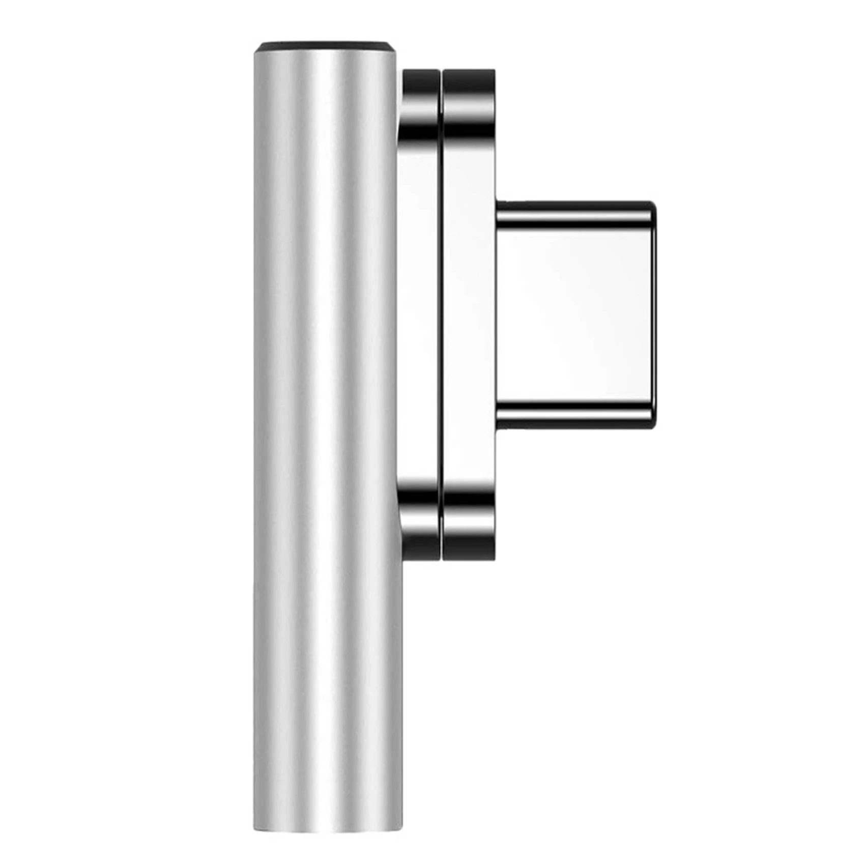 

Магнитный адаптер USB C, 20 контактов, разъем USB Type C, USB PD 100 Вт, быстрая зарядка, 10 фунтов/сек, данные для MacBook, Type C устройство, серебристый