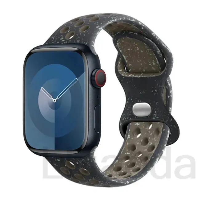 Silikon Sport band für Apple Uhren armband 44mm 49mm 40mm 45mm 41mm 42 Armband Correa iwatch Ultra 2 Serie 9 8 se 7 6 5 3 Armband – Detail 1