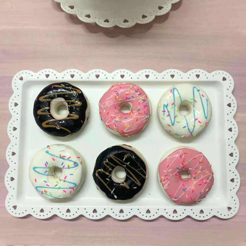 3Pcs Serving Trays Rectangle Dessert Tray Plastic Platters Flat Cookie Cupcake Serving Tray Birthday Tea Party Wedding Decor