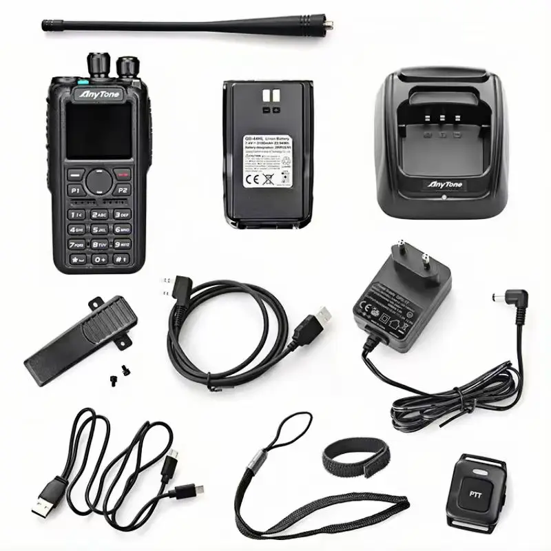 Anytone AT-D878UVII Plus walkie talkie DMR Two Way Radio ATD878UVII PLUS GPS Bluetooth APRS FM D878UVII Plus Amateur Dual band 3