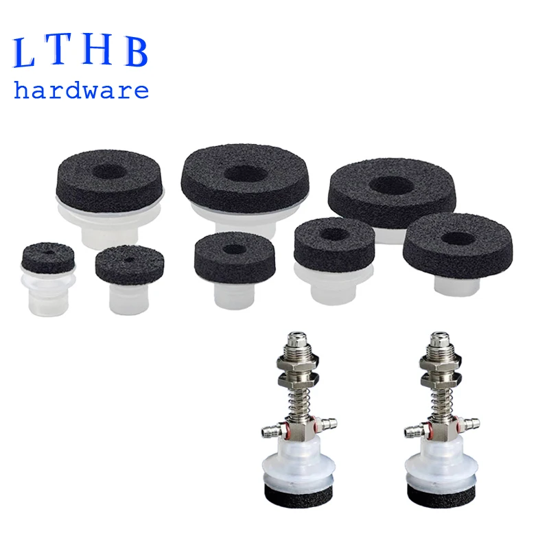 

Губка на присоске, Силиконовая Вакуумная насадка, трехслойная пневматическая присоска для робота, инъекционный манипулятор, аксессуары