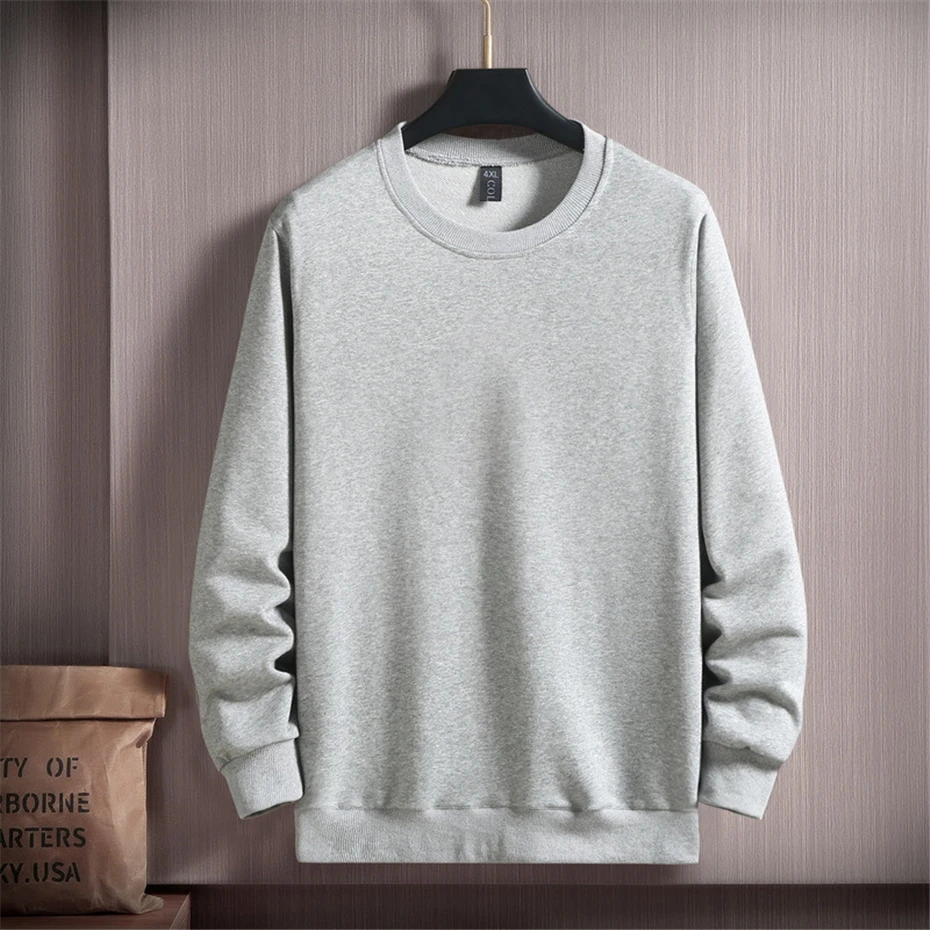 남성용 운동복 조거 운동복 용수철, 가을 세트, 스웻팬츠 맨투맨 패션, 캐주얼 솔리드 세트, 플러스 사이즈 10XL