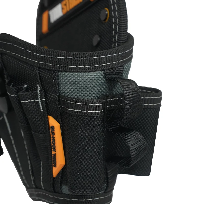 TOOLSTACK Large Drill Holster Pouch Bit Pouch Tool Belt Hand Electric Drill Belt Bag Portable Waist Tool Bag Storage Toolkit