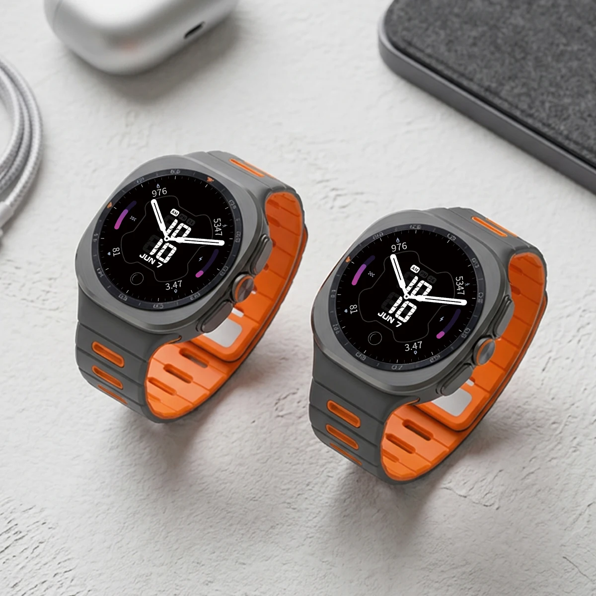 Magnetic Breathable Silicone Watch Band Bracelet