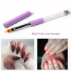 1Pcs Nail Brush Nail Art Gradient Painting Brush With Rhinestone Handle For Nail Design, For Gel Nails 4