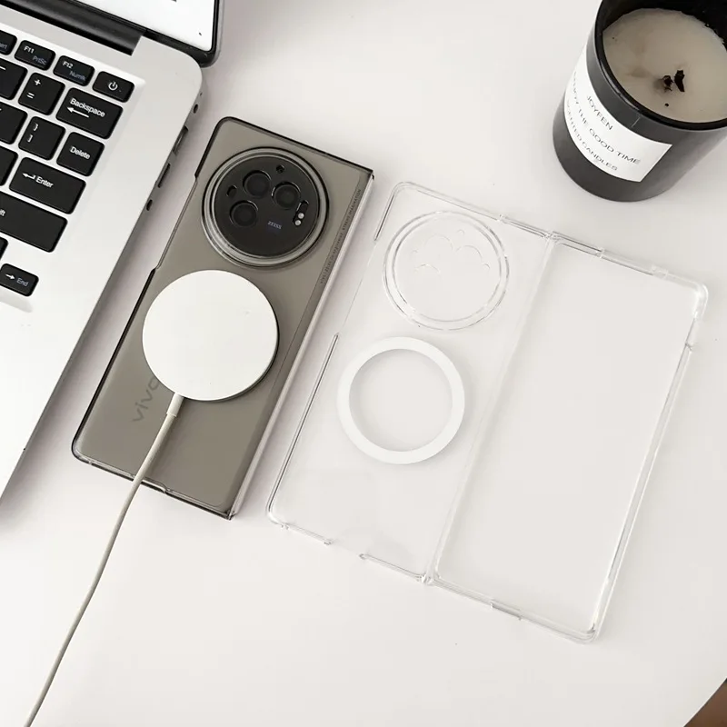Ultra-Thin Shockproof Magnetic Clear Matte Flip Cover