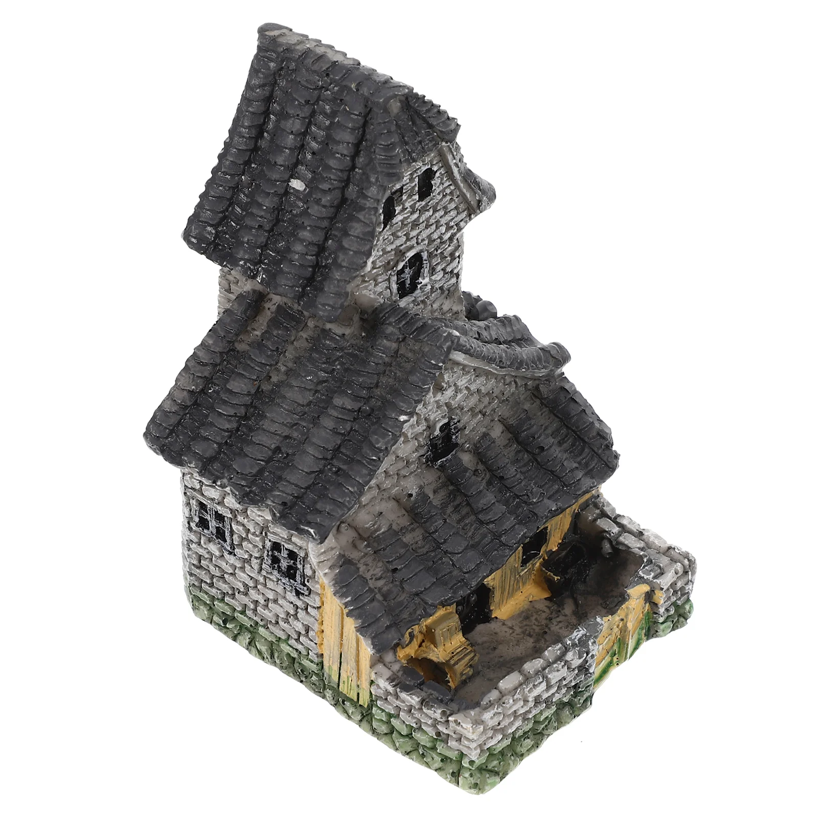 Mini Stone House Mini-Landscape Ornament Photo Prop Decorazione In Miniatura Tiny Household Resin Micro Garden