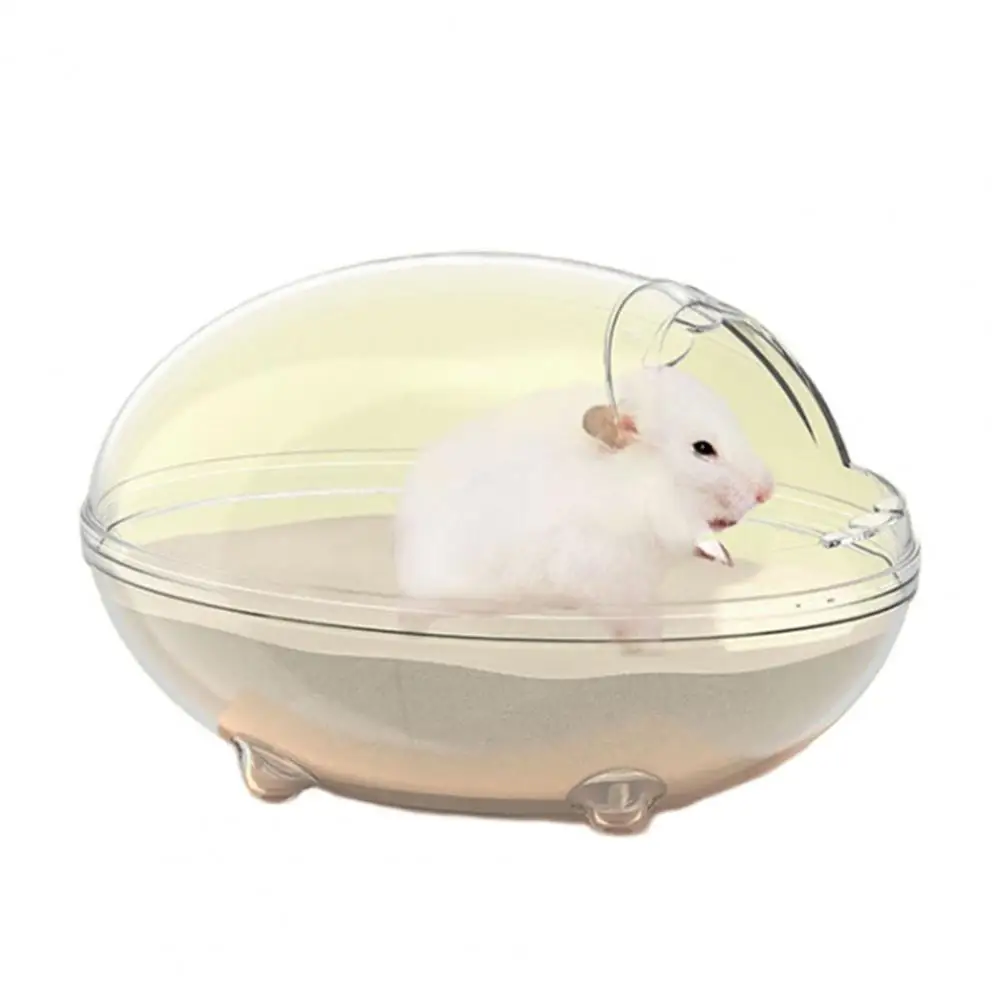 

Hamster Bathroom Detachable Cartoon Shape Transparent Small Pet Squirrel Bath House Hamster Washroom Small Animals Supplies