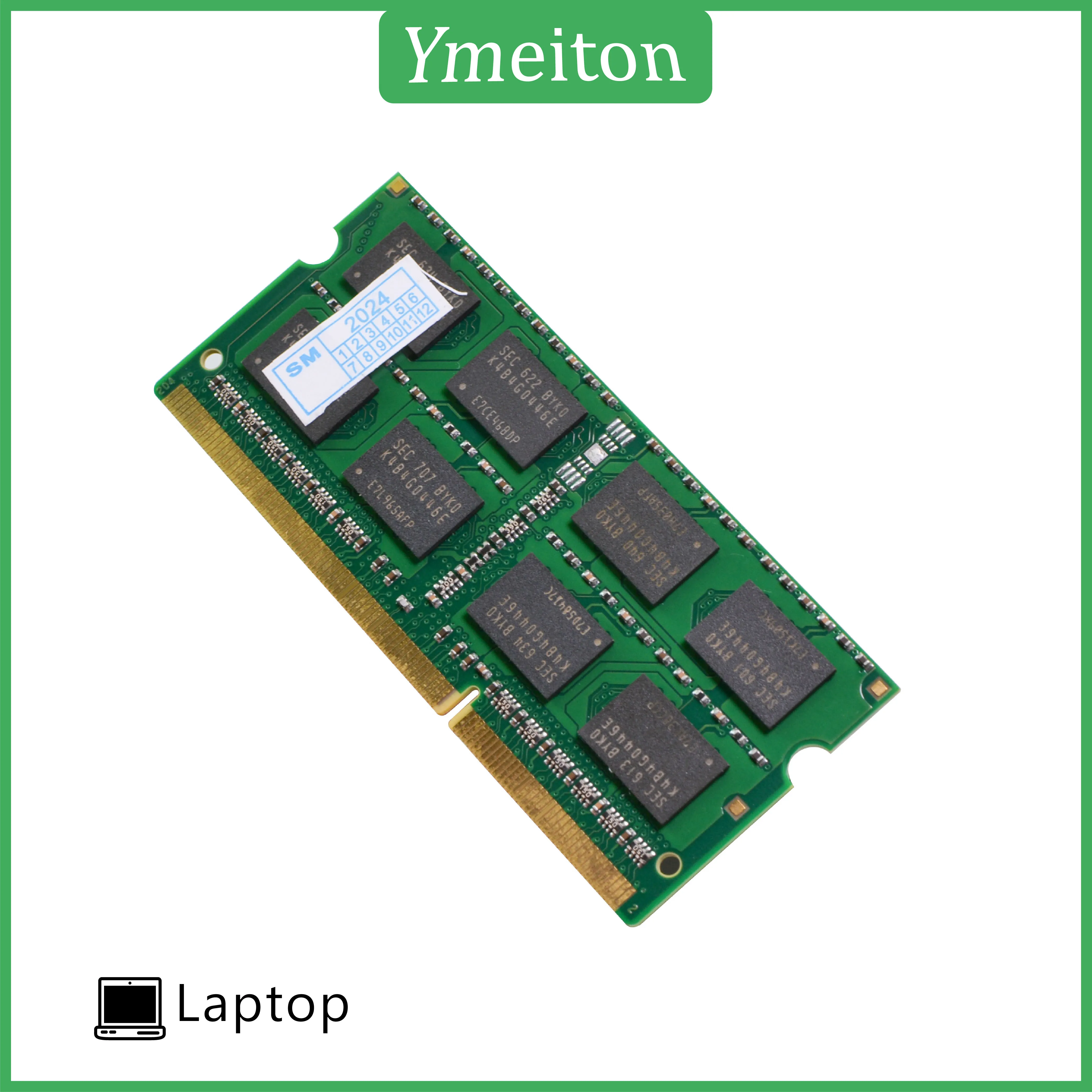 Ymeiton DDR3 20 PCS 노트북 메모리 스트립, ddr3 1333MHz 1600MHz 4GB 8GB SO-DIMM 메모리 RAM 204핀 범용 메모리 도매