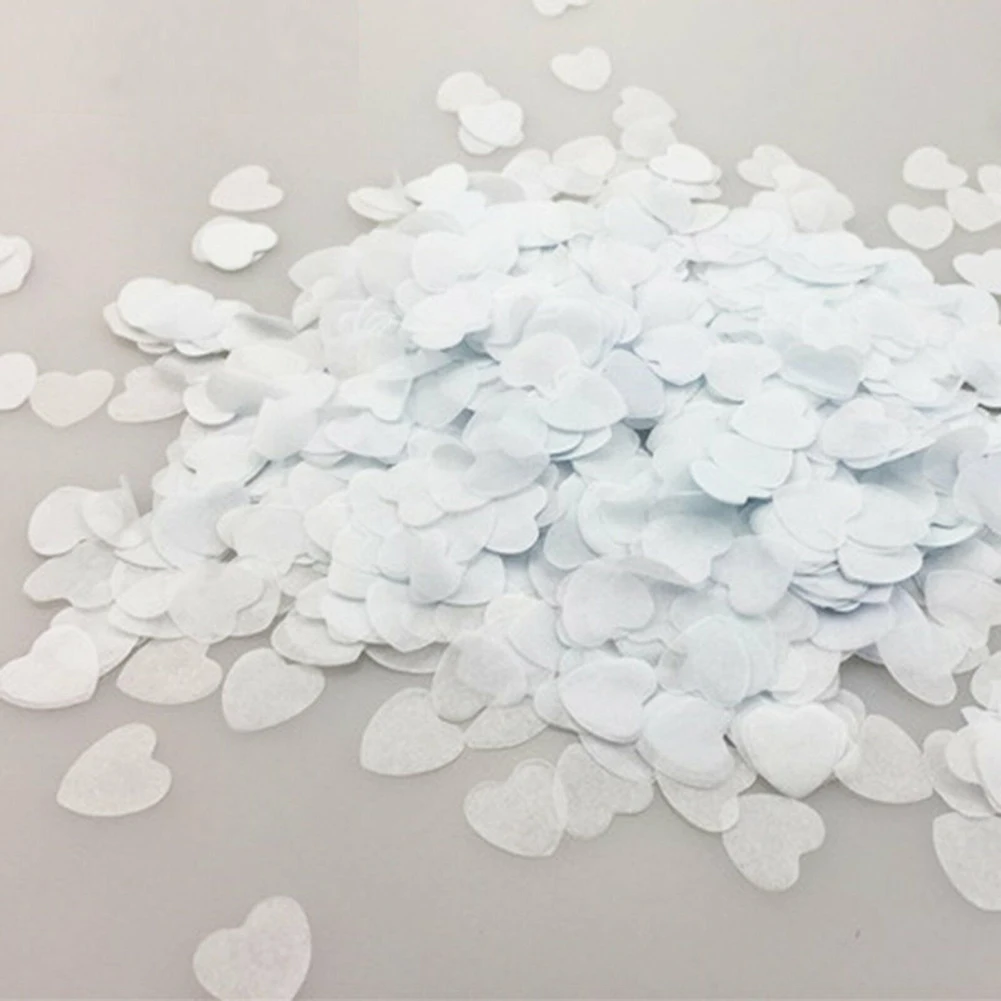 10000 Stück Seidenpapier, biologisch abbaubar, weißes Herz, Konfetti, Geburtstagsfeier, Hochzeit – Detail 39