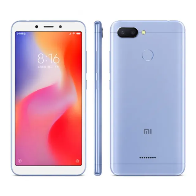 Смартфон Xiaomi Redmi 6, мобильный телефон Googleplay, 5,45 дюйма, полноэкранный AI Face In, используемый телефон 5