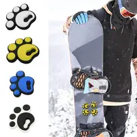 4pcs Snowboard Deck Pads High quality soft rubber material Anti-slip stickers Not easy to break deform Durable Exquisite fitting 1