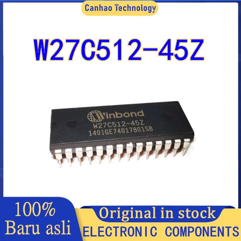 5 Pz W27C512-45Z W27C512-45 W27C512-4 W27C512 W27C51 W27C5 W27C W27 W2 Ic Eeprom 512Kbit Parallelo Dip-28