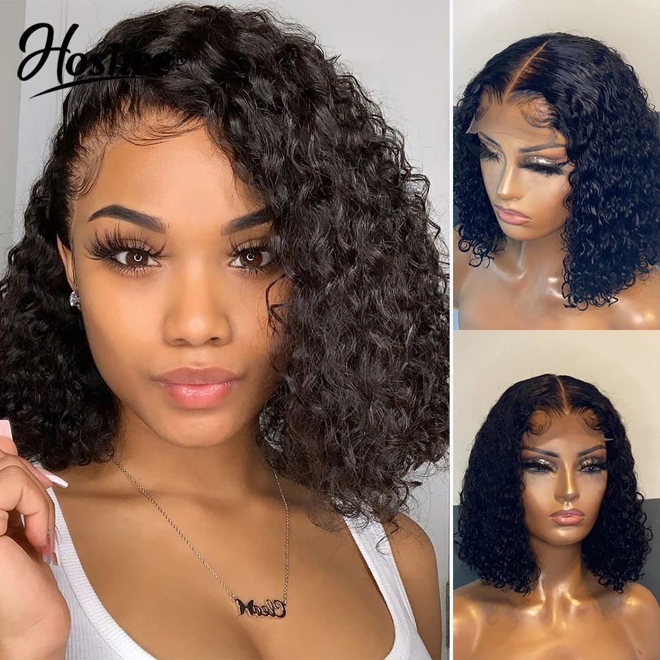 Short Bob Wave Wig 360 Curly Water Wave With Baby Hair 13x6 Brazilian Short bob wave wig 360 curly water wave with baby hair 13x6 brazilian