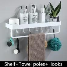 

Bathroom Shelf Wall Shelves Shelf Aluminum Bathroom Corner Shelf Wall Mounted Aluminum Kitchen Storage Holder Nail-free
