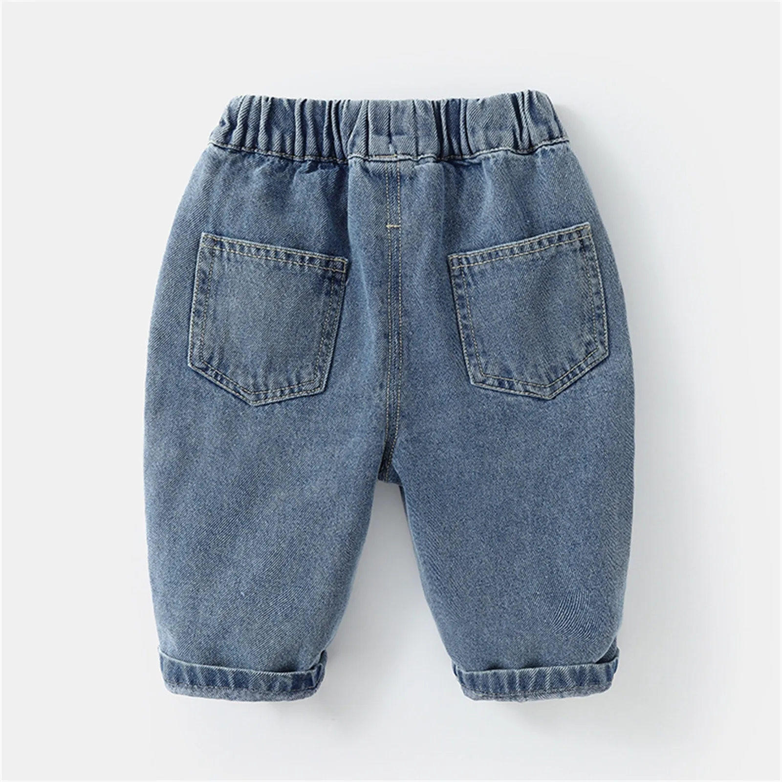 Kid Uniforms Boys Children Kids Toddler Infant Baby Boys Girls Patchwork Jeans Pants Trousers Outfits Baby Boy Holiday Pants