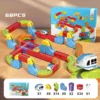 Magnetic Klick Rail Electric Train Set Flexible 3D Gravity-Defying Race Track Motorized Car Building Kit for Kids Education Toy