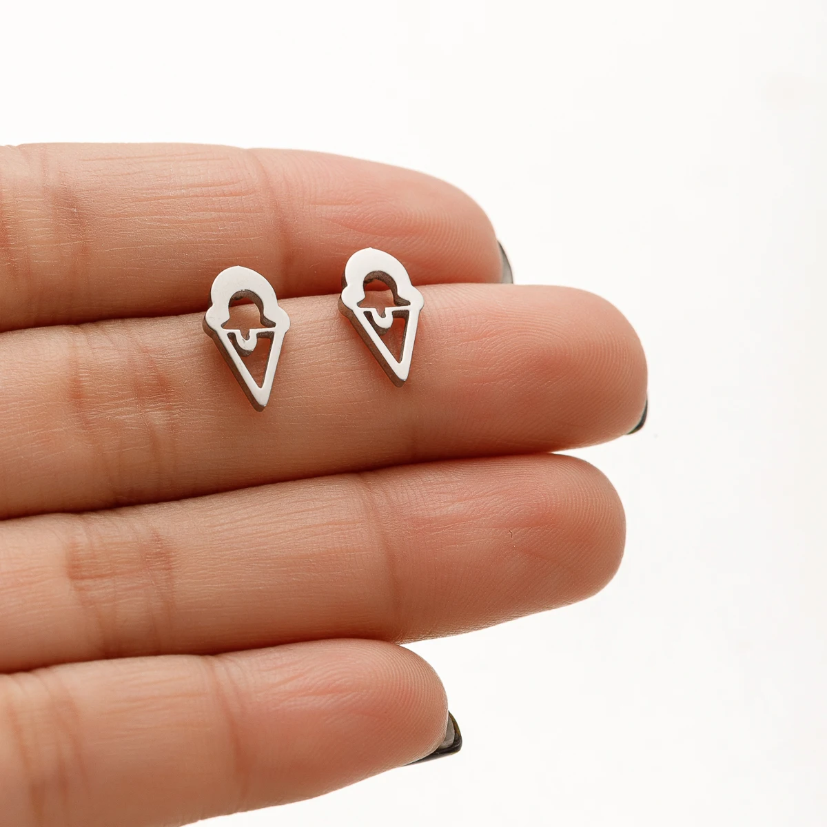 Lebensmittel Obst Ohrstecker Apfel Wassermelone Eis Piercing Edelstahl Mädchen Niedlich Trendy Frauen Alltagsschmuck Pendientes – Detail 3