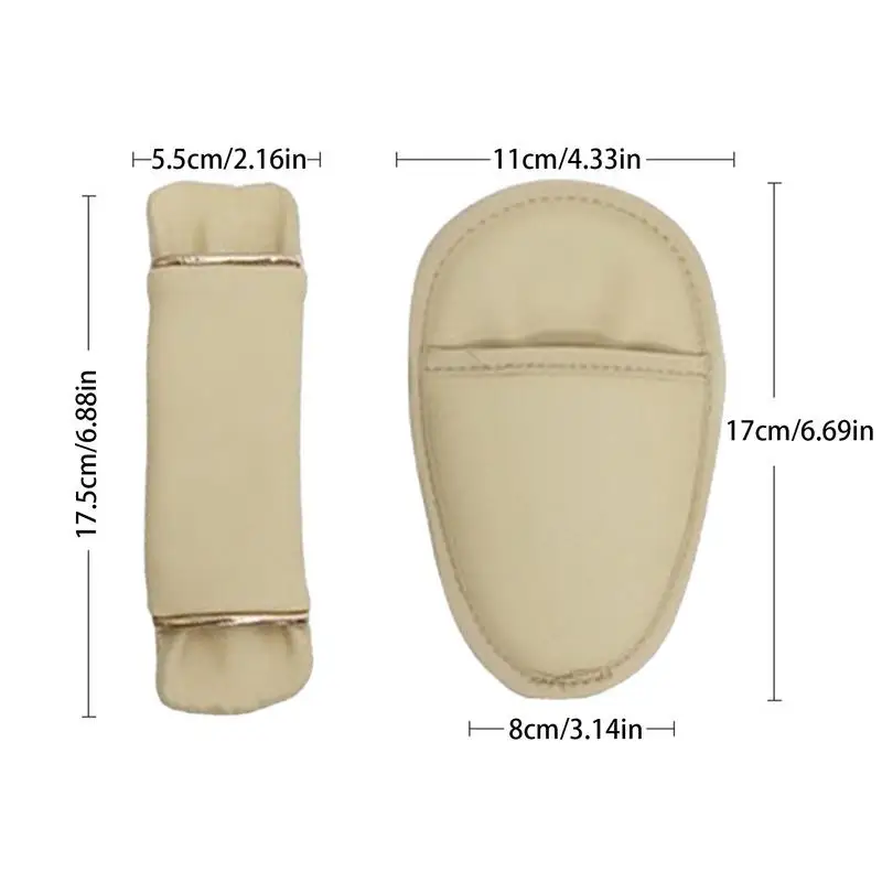 Kids Seat Belt Protector Set Safety Belt Leather Soft Seat Cover Cute Strap Pads With Crotch Pad Anti-Slip