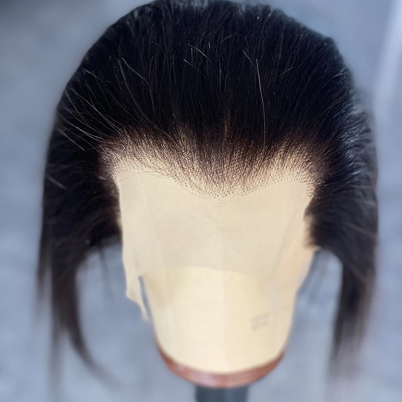 20 Inch 13x4 Lace Frontal Raw Indian Hair Pre-Plucked With Baby Hair Full End Human Ear To Ear Lace Front Natural Color