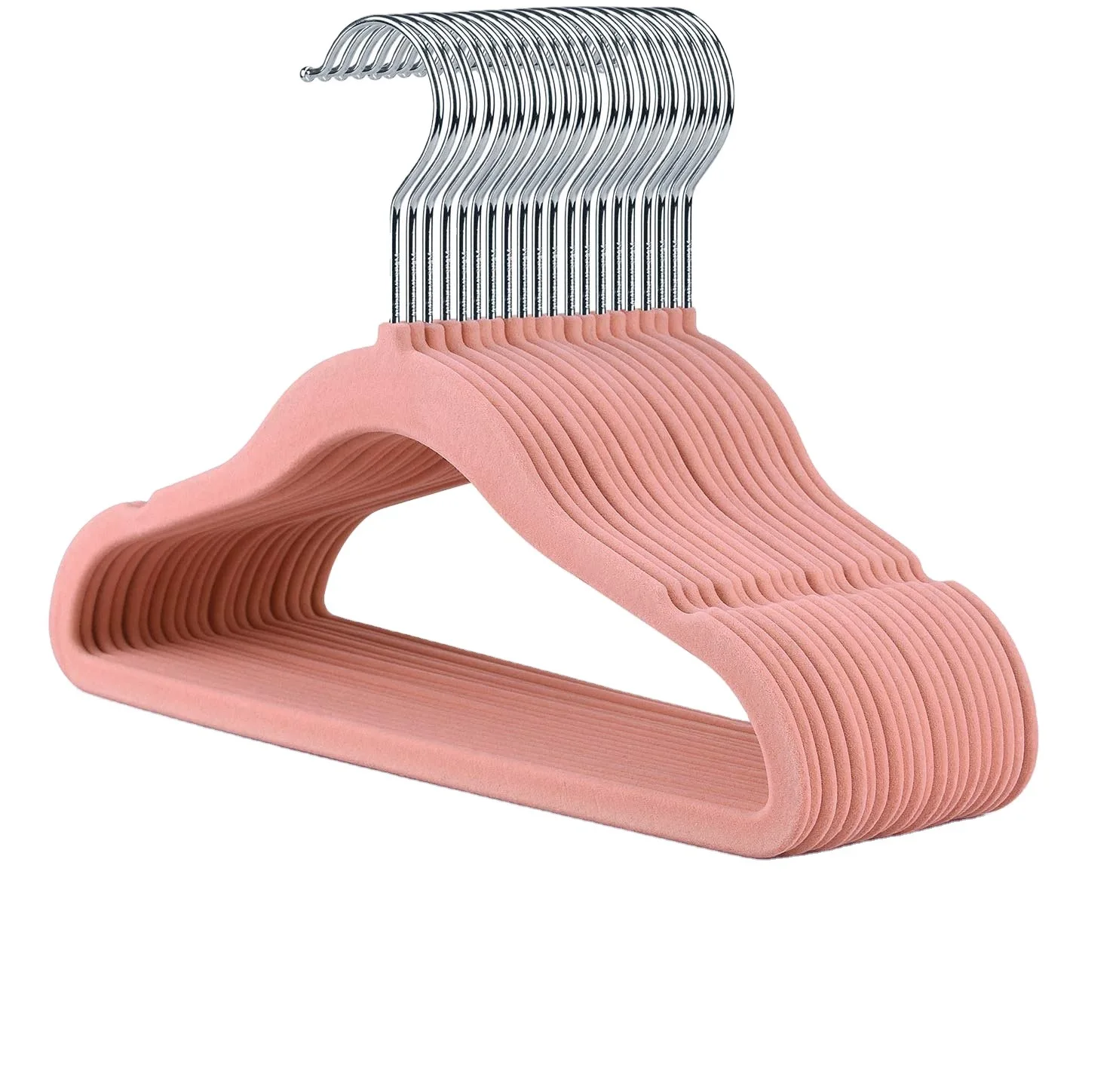 10Pcs3042cmFlockingHangerNonslipvelvethangerClothingStore