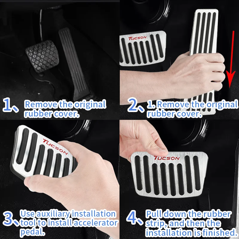 Per Hyundai Tucson 2015 ~ 2024 2025 Auto Pedali Aceleratore