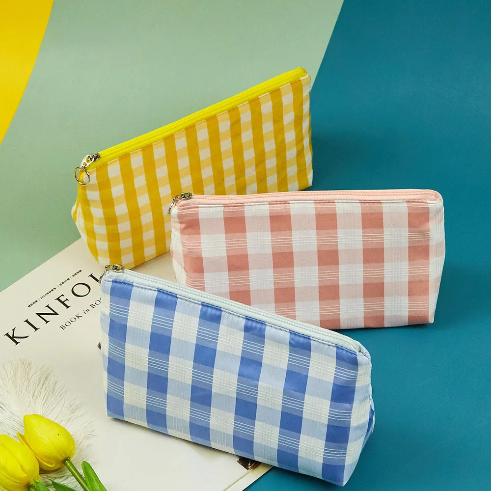 Marfino Kosmetiktaschen Herren Klein Reise Gross Luxury Plaid Free Shipping