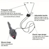 Simulation Mouse Cats Toy Funny Self-hey Hanging Door Retractable Cats Stick Scratch Rope Mouse Cat Interactive Toy Cat Supplies 2