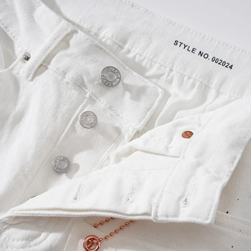 Washed Pants Vintage 2025 Arrival Jeans Casual White High Quality Simple Trousers Street Men Woman 5