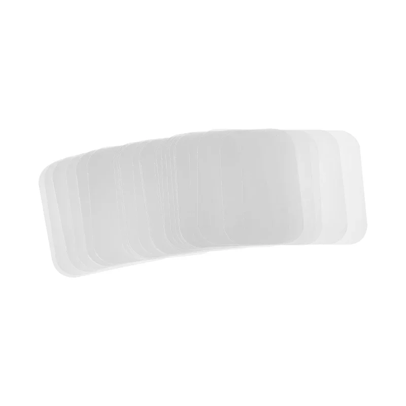500PCS Square Badge Transparent Films 50x50mm Square Fridge Magnets Button Top Cover Parts Clear Protective Films badge parts button making supplies