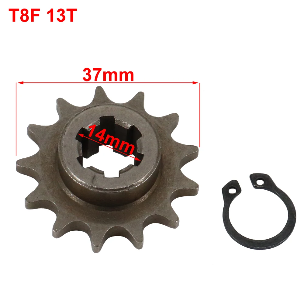 Engine Sprocket T8F 11T 14T 17T 20T Tooth Front Clutch Gear Box Pinion Sprocket for 47cc 49cc 2 Stroke ATV Quad Dirt Pocket Mini Motor Bike