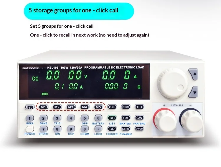 KEL103 KEL102 프로그래밍 가능 DC 전자 부하 장치 150W/300W 조정 가능 120V 30A 디지털 제어 테스터 RS-232 USB 연결